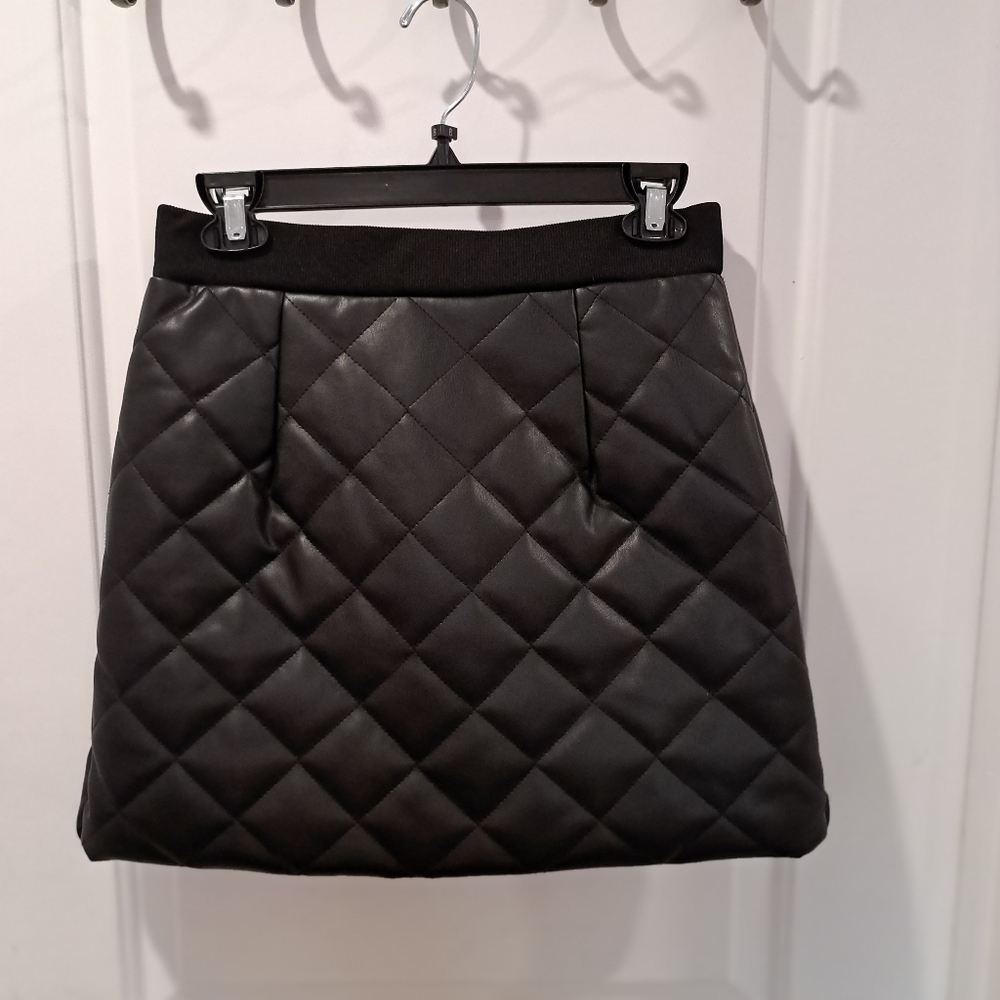 Lost+Wonder Faux Leather Skirt, size S
